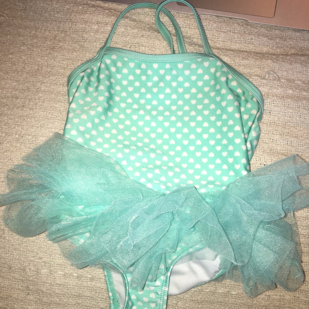 Teal baby bathing suit